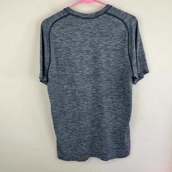 Lululemon Swiftly Tech Heather Gray Blue Short Sleeve Running Shirt Mens Size: M - Picture 2 of 4